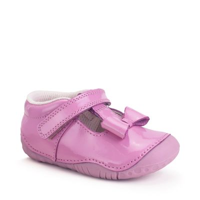 Wiggle Pink patent girls t-bar pre-walker shoes