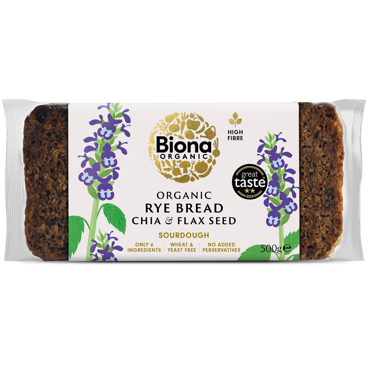 Organic Rye Bread - Chia and Flax Seed