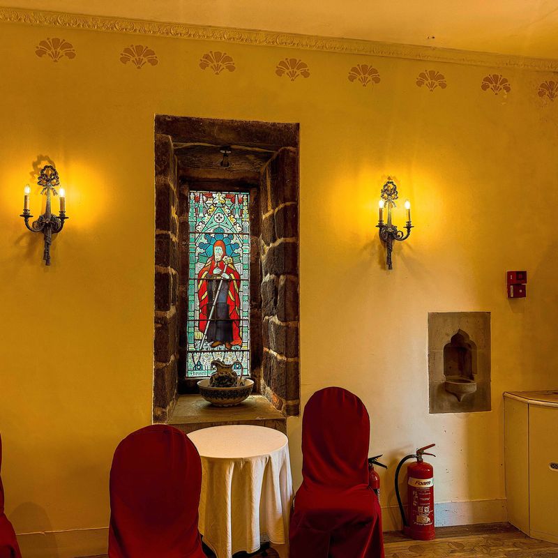 The Langley Castle chapel which was consecrated with permission from Pope Leo XIII