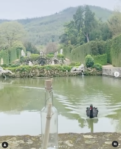 The Monumental Gardens of Valsanzibio with the Topiary Message in a Bottle