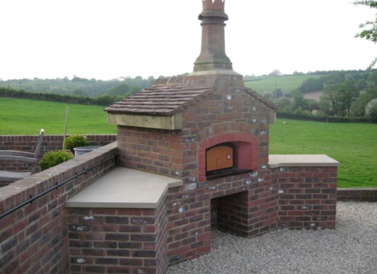 A build-your-own pizza oven from a Valoriani kit supplied by Orchard Ovens.