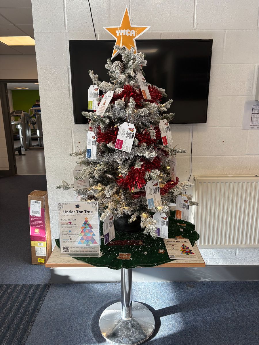 Under The Tree Christmas tree:  YMCA Cheltenham Sports Centre.