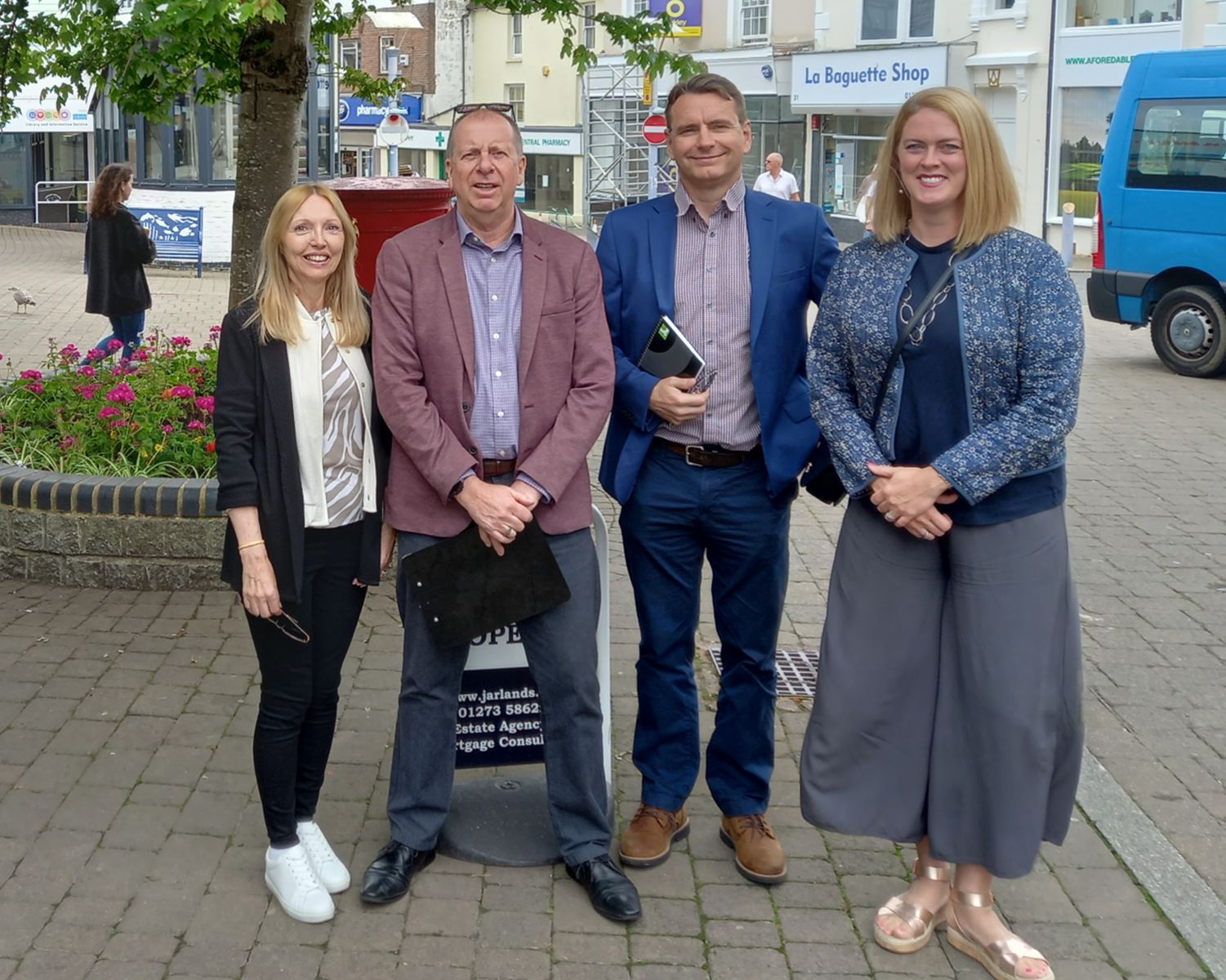 Grants team from left research associate Val Taylor, grants mentor & programme lead Jeremy Taylor, property consultant Andrew Halfacree and grants mentor Emma Mills-Sheffield.