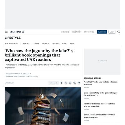 Screencapture of Gulf News