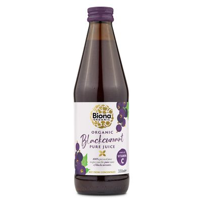 Biona Organic Blackcurrant Pure Juice, 330ml