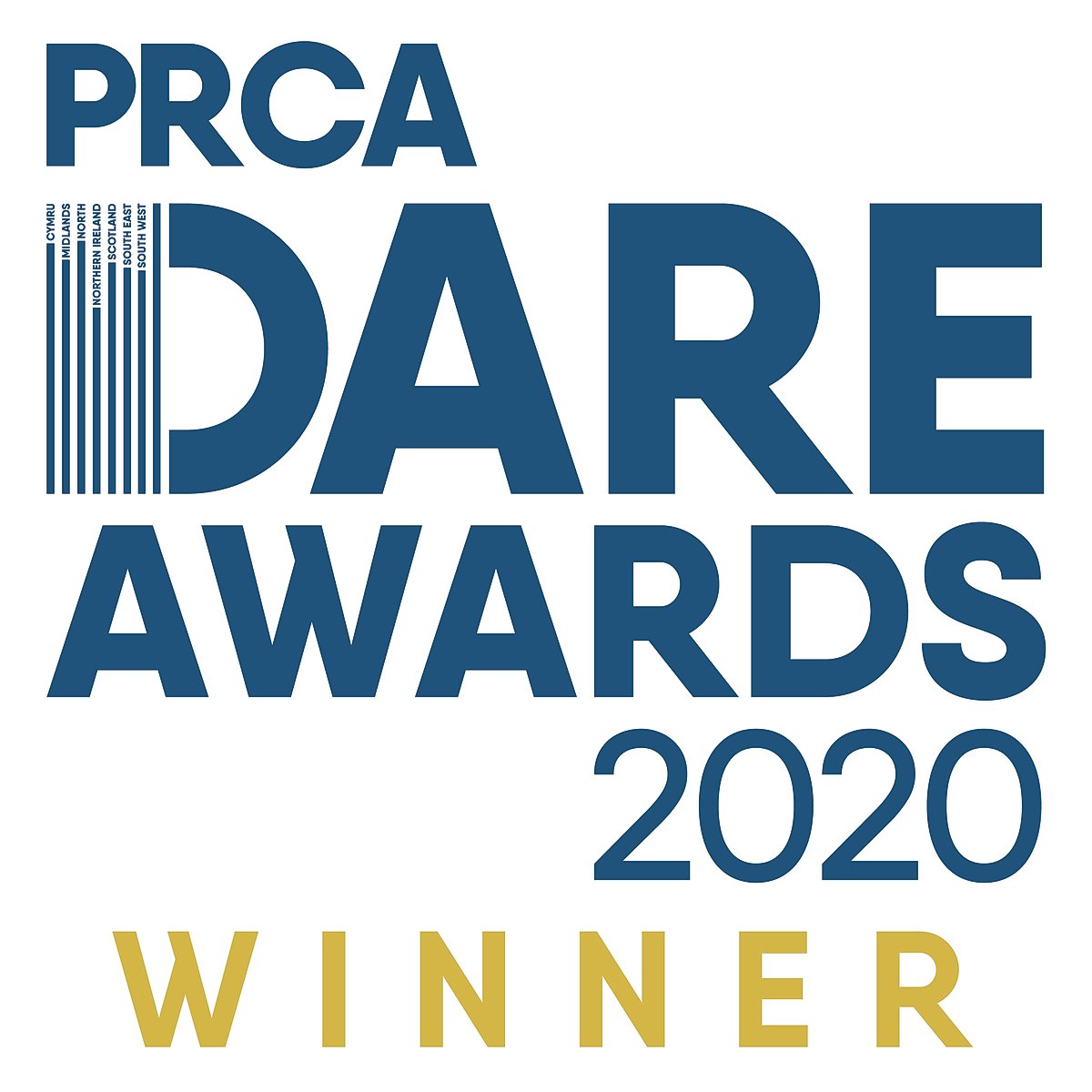 Catapult PR's PRCA DARE Awards winners' badge 2020