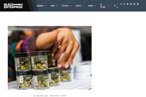 Screencapture of Black Enterprise
