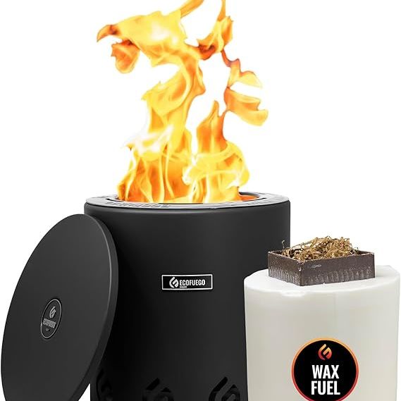 El Fuego Steel Fire Pit - Matte Stove Black