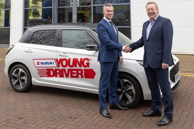 (L-R) Suzuki Automobile's Director of Automobile David Kateley and MD of Young Driver, Ian Mulingani
