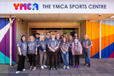 Team Outside the YMCA Cheltenham Sports Centre