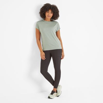 Stallen Women's Tech Short Sleeve Top - Pistachio Marl