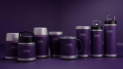 The Moorland Purple colour of the Thermos Icon range