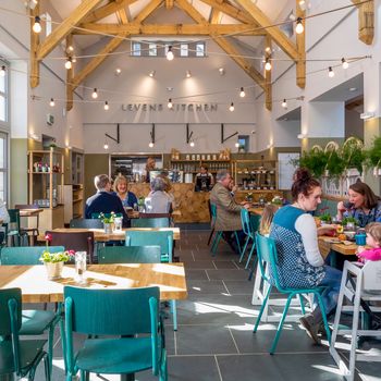 Levens Kitchen, the contemporary cafe at Levens Hall and Gardens, Cumbria, UK