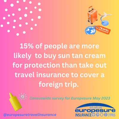 Graphic relating to relative attitudes towards buying sun and holiday protection