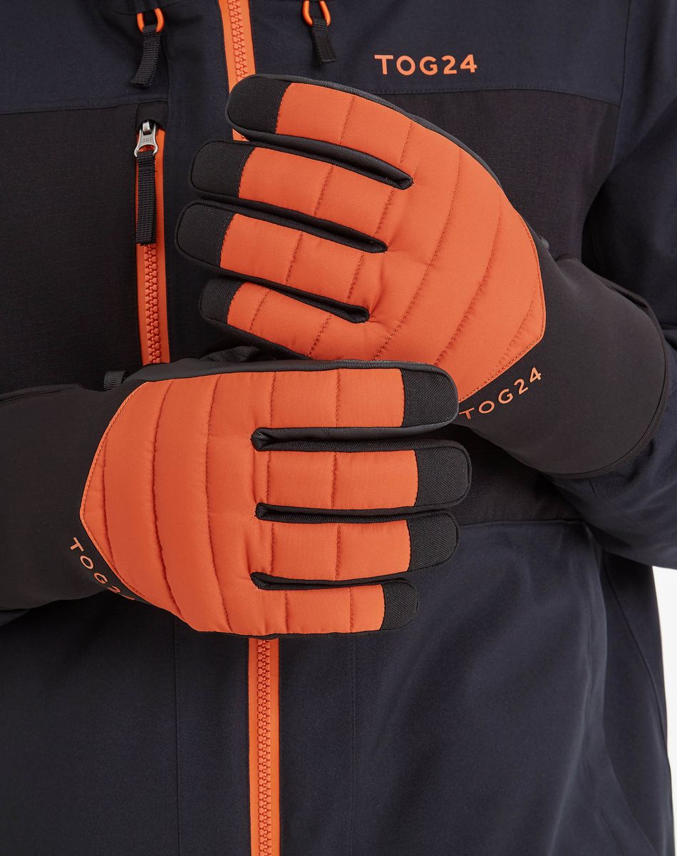 Adventure Ski Gloves - Dark Orange 