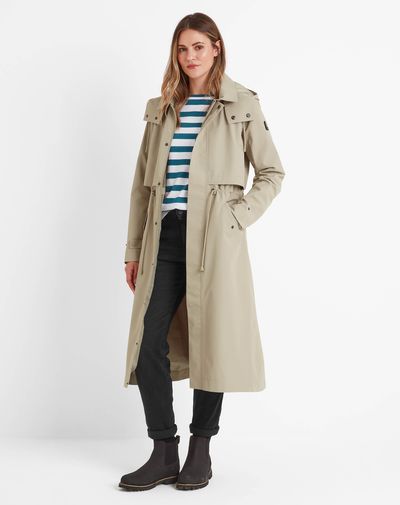 Alva womens waterproof jacket - taupe