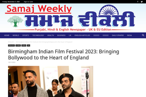Screencapture of samaj weekly