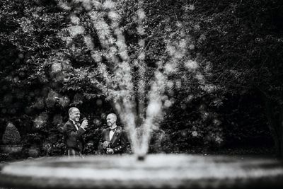 Couple Jason & Craig marrying at Langley Castle, Northumberland
