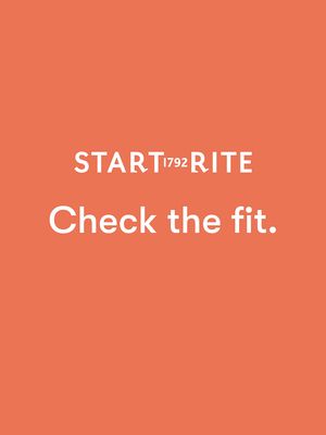 Check the fit with Start-Rite Shoes - front cover