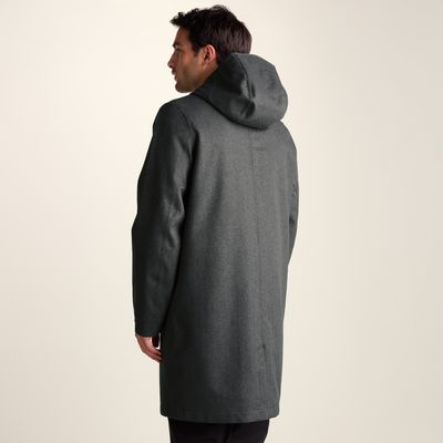 Henry Mens Waterproof Longline Coat - Charcoal Melange
