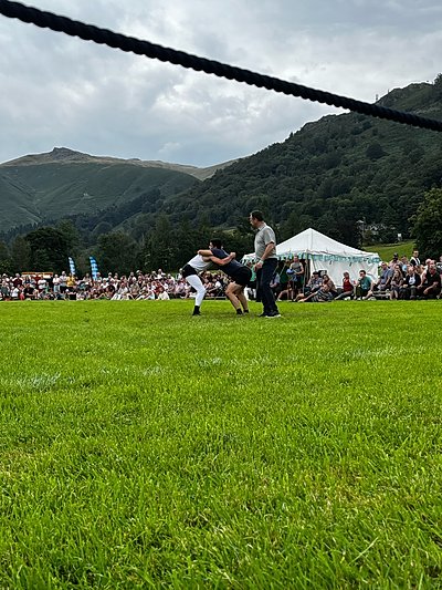 Cumberland & Westmorland wrestling at Grasmere Lakeland Sports and Show