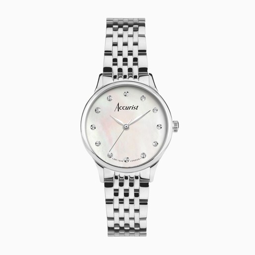Accurist Dress Diamond watch with white Mother of Pearl dial