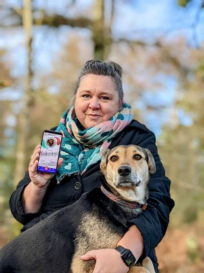 Gail Walters and dog Dafni have earned £50 since October 2022.jpg