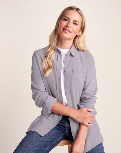 Caswell Women's Long Sleeve Shirt - Lavender Grey