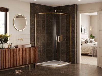 ARYSTO Sleek Quadrant in Brushed Brass