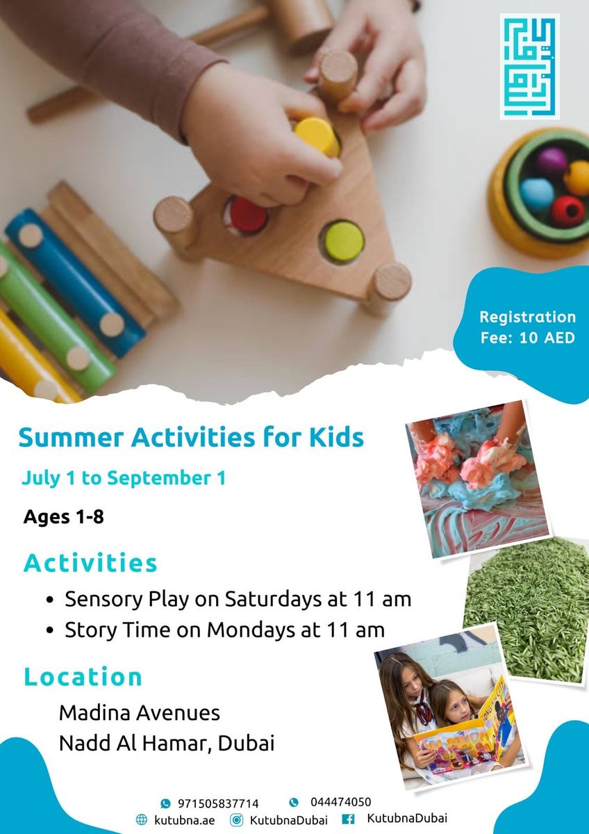 Summer activities for kids - flyer