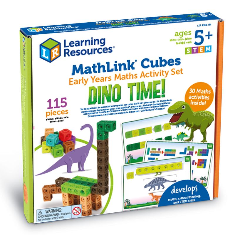  Mathlink® Cubes Early Maths Activity Set – Dino Time