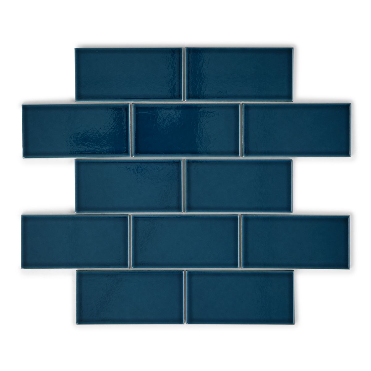 Albert's Peacock Blue Crackle Wall Tiles 