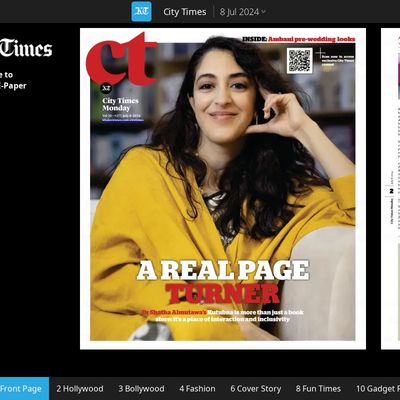 Screencapture of Khaleej Times