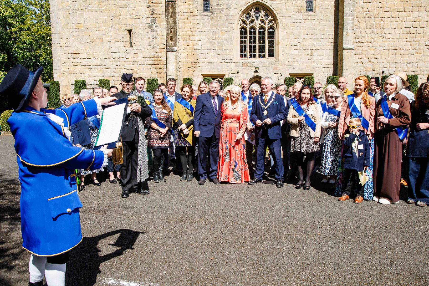 40-bell celebration for the 40th of Langley Castle Hotel and Restaurant