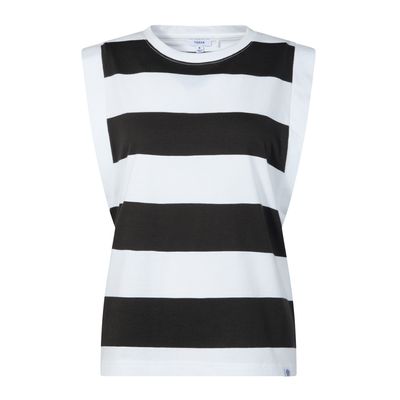 Aurelia Women's Vest - Washed Black Stripe