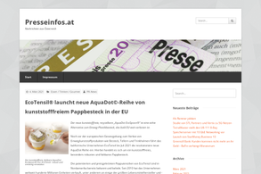 Screencapture of Presseinfos.at