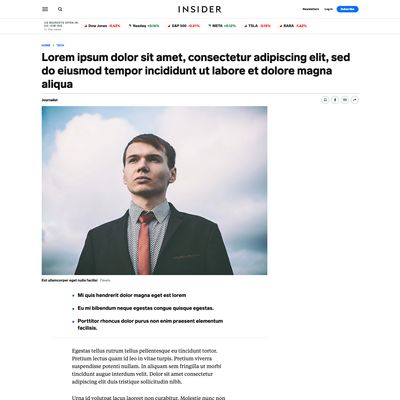 Screencapture of Business Insider