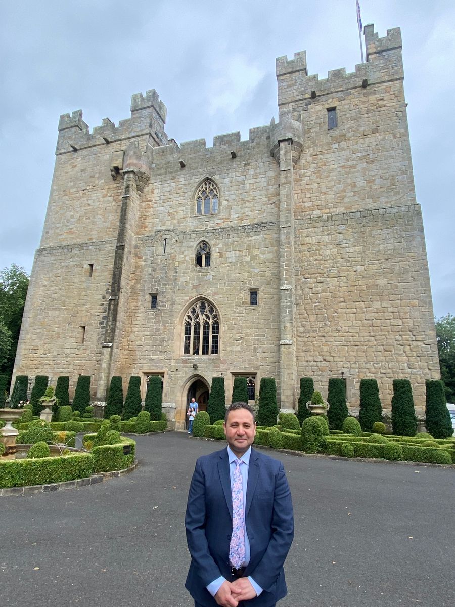 New general manager of Langley Castle, Mohammed Serag, pictured in August 2024.