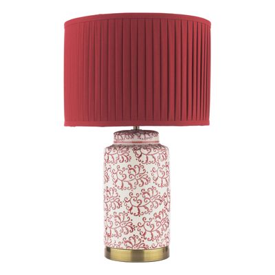Knipton Table Lamp in Red