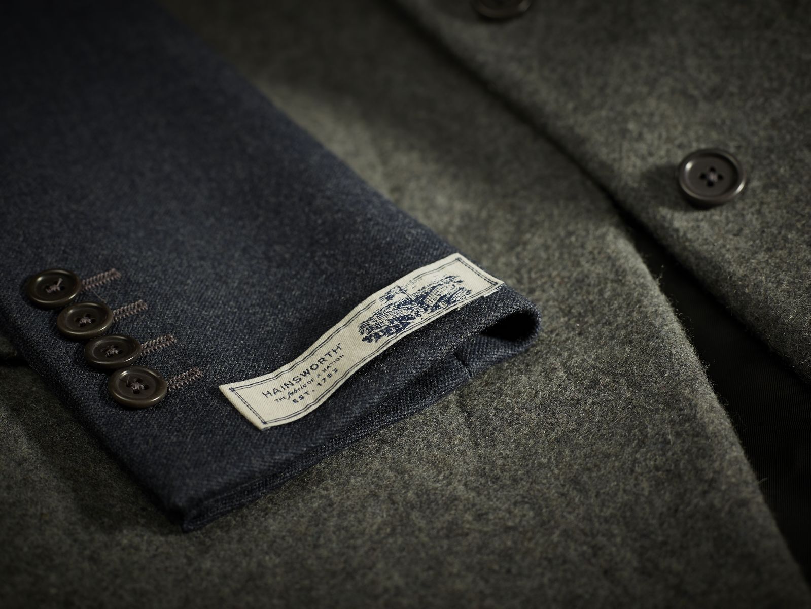 Hainsworth label close up