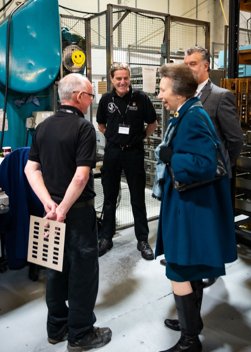 General Manager Mr Chris Turner introduces Mr Adam Simpson to HRH The Princess Royal