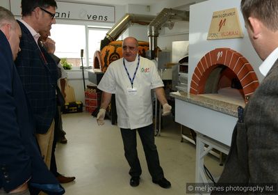 Andrew Manciocchi of Valoriani UK, talking to trade buyers 