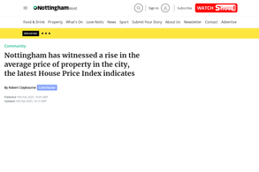 Screencapture of NottinghamWorld