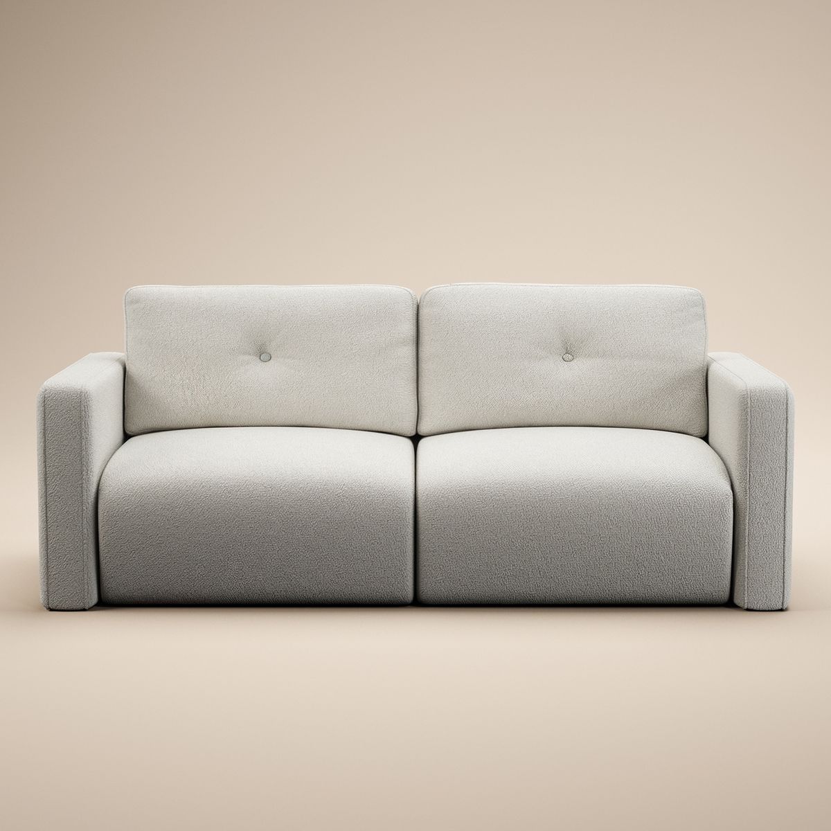 Solace+Co Wilfie 3 Seater Chenille Sofa - Beige