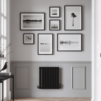 2000px Typhoon  Black Horizontal Radiator H600mm x W544mm Single Panel, £106, 7905516.jpg