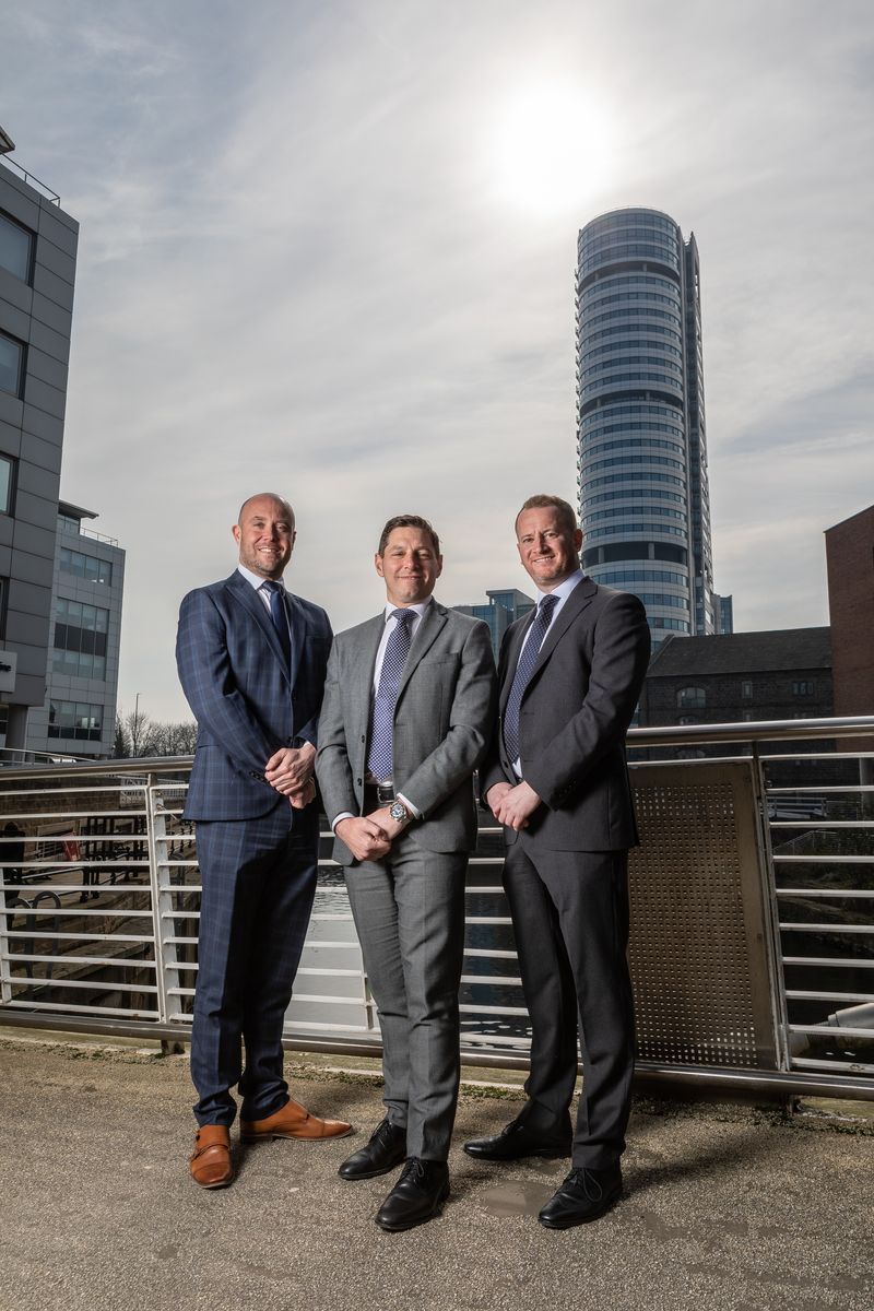 Paul Coates, Luigi Maggio and Ian McCarron directors at award-winning Leeds insurance brokerage, McCarron Coates