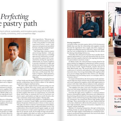 Screencapture of Caterer Middle East