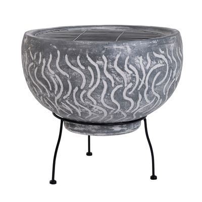 SNUG Toledo Clay BBQ Firepit with Grill
