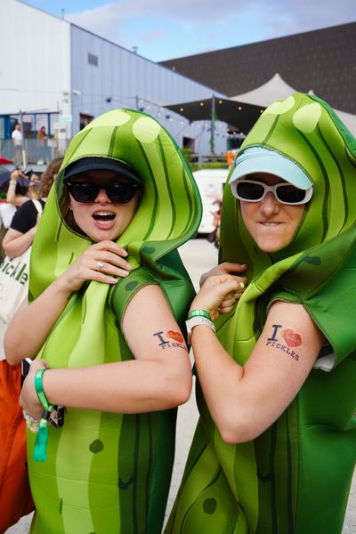 Pickle fans Vadasz it up at The Big Brine, London’s brand-new festival celebrating all things pickled, fermented and brined which took place at London’s Hackney Bridge this weekend.