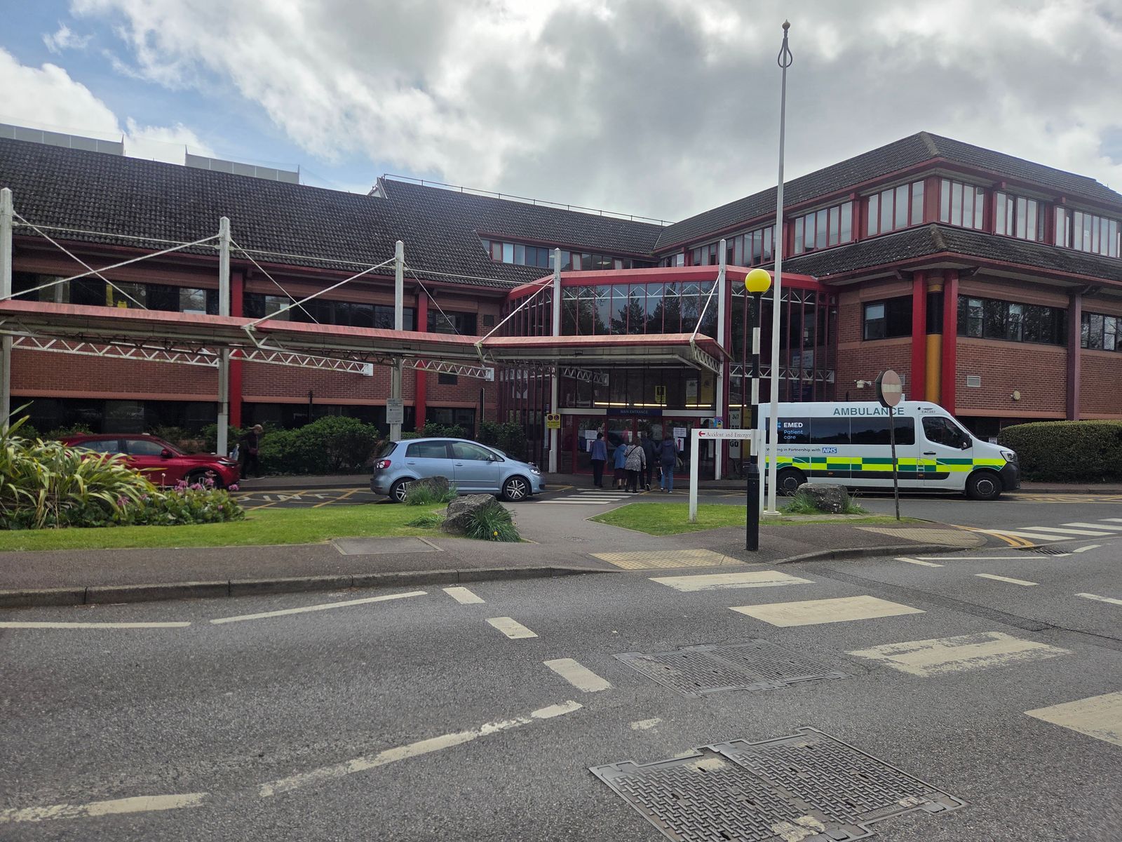 Outside of the Princess Royal Hospital in Haywards Heath